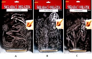Obrázek z Škrabací obrázek-stříbrný (delfín) 